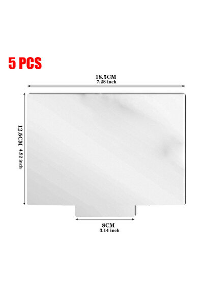 Choice D 5PCS 1/3/5 Pcs Acrylic Sheet Clear Cast for LED Light Base Transparent Panel Board with Protective