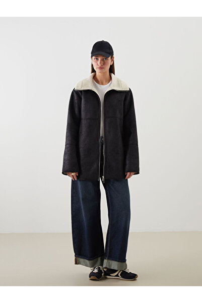 LC Waikiki Timeless Store: Timeless Recommendations | Fur Collar Women's Suede Coat
