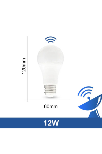 Choice 110 فولت أبيض بارد 12 واط LED E27 مصباح حساس للرادار 85-265 فولت توفير...