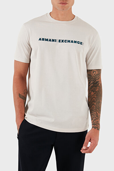 Armani Exchange Logo 100% Cotton Regular Fit Crew Neck t Shirt Men's t Shirt Xm001458 Af10364