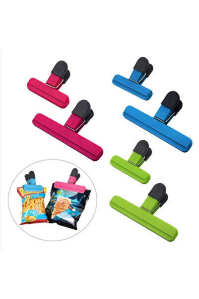 Choice 6pcs Heavy Duty Multipurpose Bag Clips Durable Kitchen Snack Savers Fo...