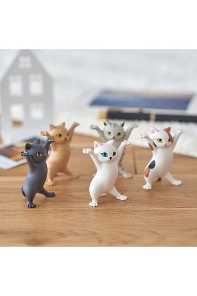 Choice 5 حزم 5 نماذج زخرفة قطة راقصة نموذج قطة متحركة لعبة أزياء قطة ساحرة كب...