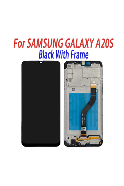 Choice1 أسود مع إطار IPS LCD جديد لشاشة Samsung Galaxy A20s LCD تعمل باللمس 6.5 بوصة شاشة رقمية مجمعة