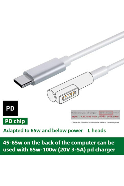 Choice كابل شحن 1.8 متر TPE L PD 65 واط من النوع C (USB-C) إلى Magsafe 1 2 3 ...