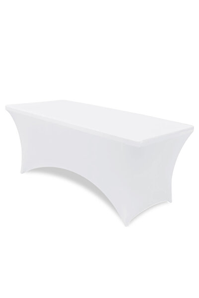 Choice 4FT-122x76x76CM White 1PCS 1/2PCS 4/6FT Spandex Table Cloth Black for Rectangle & Folding Table Stre