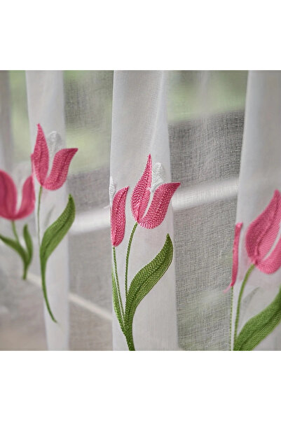 Choice 150x60 سم وردي وردي توليب مطرز كرة ستارة قصيرة غرفة المعيشة خزانة المط...