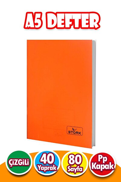 Harika Kitap Pp Cover Wirebound Notebook 40 Sheets |   A5. |   Striped Notebook Small Size