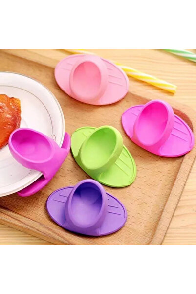 Choice Random Color 2PCS Silicone Insulated Finger Covers Oven Microwave Insu...