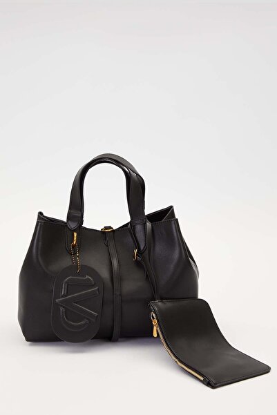 Levidor Черна портмоне с подробности чанта