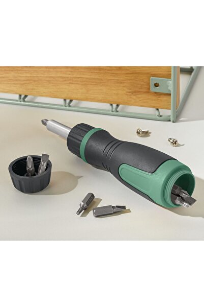 Tchibo Mıknatıslı Cırcırlı Tornavida, 8 Değiştirilebilir Uç