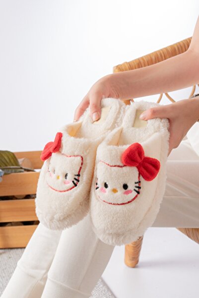 Slipcat Panglici figurate cu detalii |   Papuci de casă unisex de iarnă cu fundă