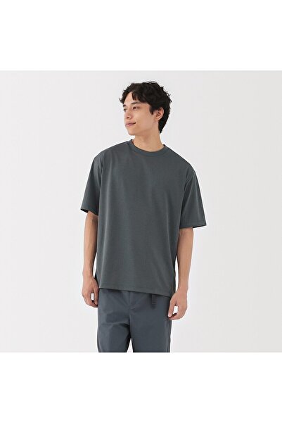 Muji تي شيرت قصير الأكمام سريع الجفاف ومقاوم للأشعة فوق البنفسجية