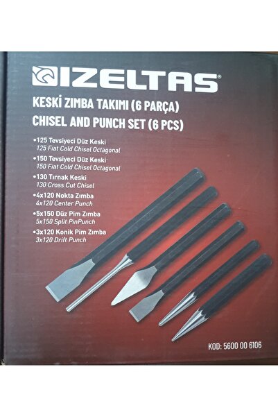 İzeltaş Chisel punch set (6 pieces)