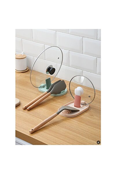 Flippy Foldable, Flippy, Lid, Spoon Holder, Multifunctional, Place on the Kitchen Counter, Pink