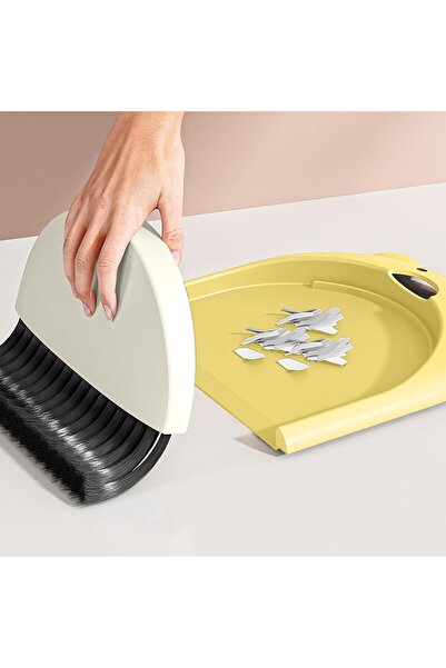 Flippy Broom and Mop Set, Flippy, For Office, PP, Bear Pattern, 23.5 x 18 cm, Yellow