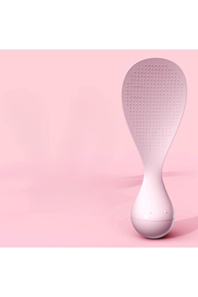 Flippy Heat-Resistant Rice Spoon, Pink, with Non-Slip Base, Perfect for Cooking and Serving