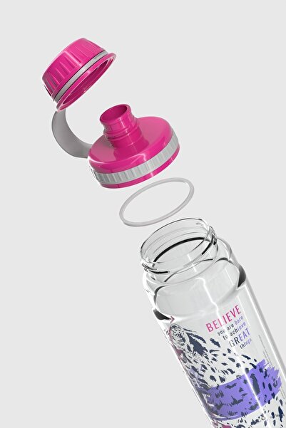 Renga Ege Free Desen 800 ml Tritan Flask 912069 Fuchsia