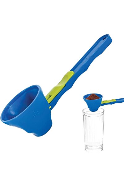 Flippy Διαβαθμισμένο Κουτάλι, Flippy, Τύπος Χωνιού, Πλαστικό, Μακριά Λαβή, 8 x 8 x 3 cm, Μπλε/Πράσινο