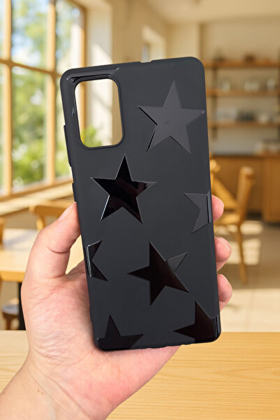 Vip Case Samsung Galaxy A51 Uyumlu STAR Silikon Darbe Emici Klasik Korumalı Rubber Kılıf