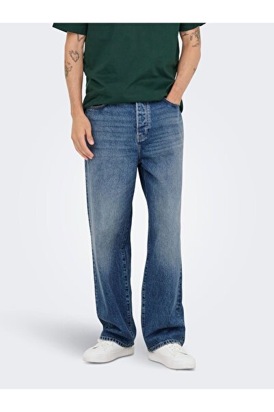 Only & Sons Locker geschnitten ONSFADE Mid Rise Locker geschnitten Jeans