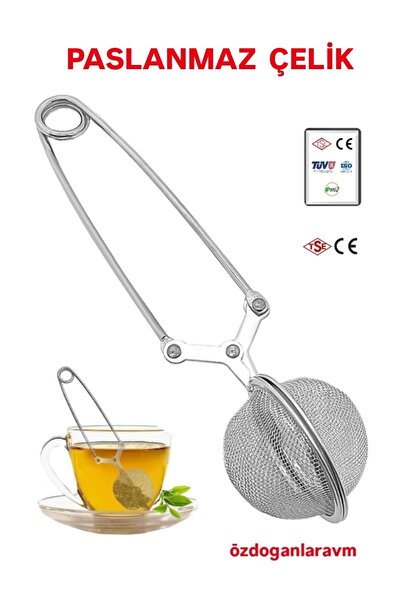 dogant özdoğanlar avm مصفاة شاي عشبية بمزلاج من الفولاذ المقاوم للصدأ / مصفاة...