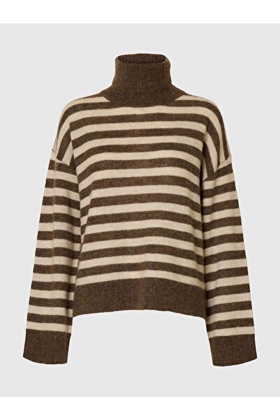 Selected Femme Rollkragenpullover Wollmix