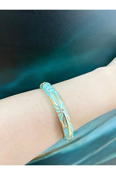 Vitastyle سوار معدني مرصع بالكريستال بتفاصيل دقيقة