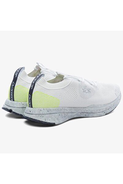 Lacoste Run Spin Eco Unisex White Yellow Sneaker Unisex Daily Sports Shoes White Yellow