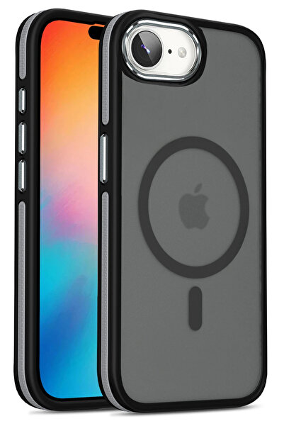 Fuchsia iPhone 16E Winner Magsafe Kapak - Siyah