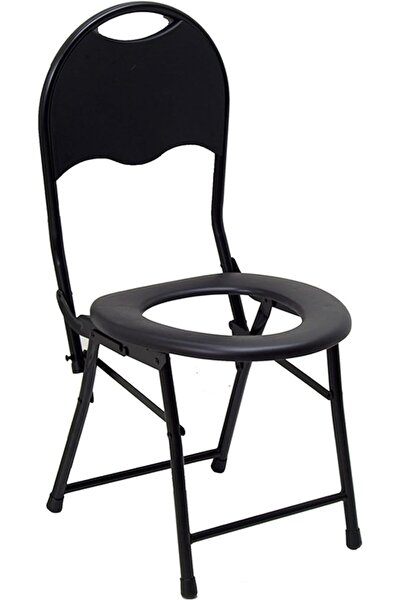 Generic OYDAS Folding Portable Toilet Chair - Black