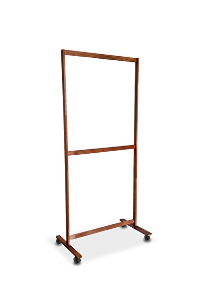 Weblonya Ayaklı Askı Ahşap Elbise Askısı 2 Katlı Askılık 5870