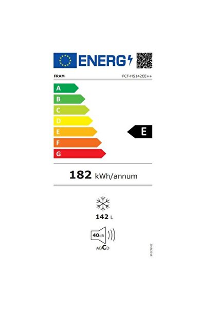 FRAM Congelator orizontal FCF-HS142CE++, 142 L, clasa E, frigider/congelator convertibil, control electronic, Di