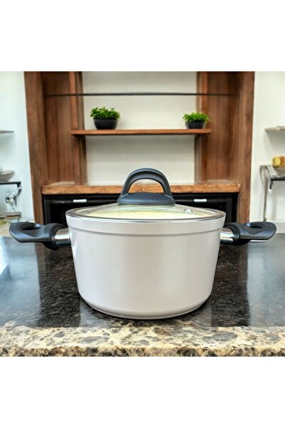 Peramari Hascevher Ezme Bio Granite 22 cm Deep Pot Cream
