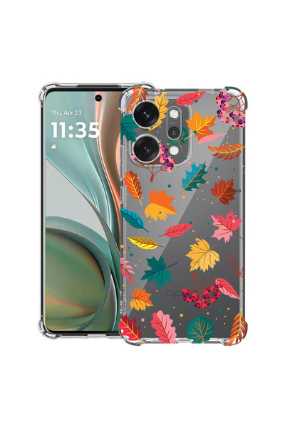 bestcase Husă antișoc pentru OPPO Reno 14 5G cu design culori de toamnă - fru...