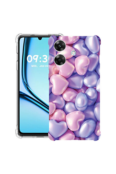 bestcase Husă antișoc pentru Realme Note 60 / Note 60X cu design cu inimi col...
