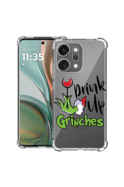 bestcase Удароустойчив гръб за OPPO Reno 14 5G с дизайнерски Grinches - Drink...