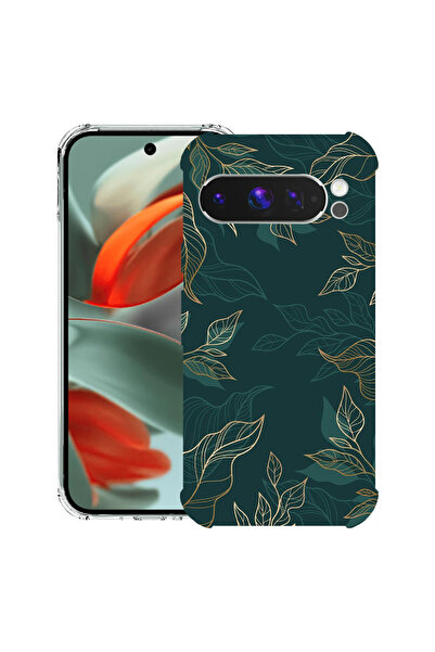 bestcase Husă antișoc pentru Google Pixel 10 Pro XL cu design cu pene verzi, 2052063 AS 1165