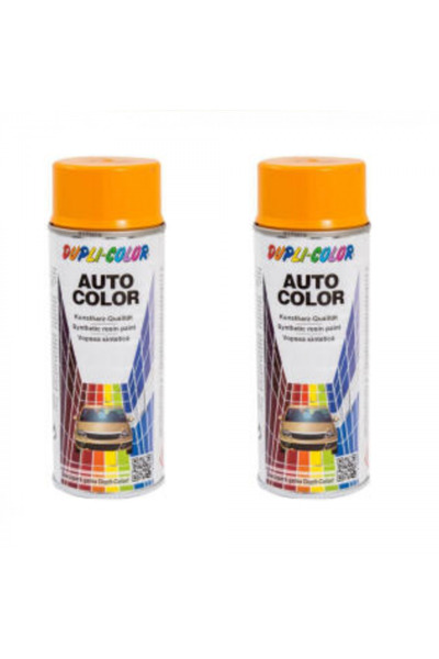 Dupli-Color Pachet 2 x Vopsea Spray Auto Dacia Galben Taxi 350 ml