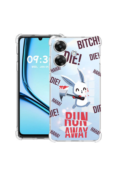 bestcase Carcasă antișoc pentru Realme Note 60 / Note 60X cu design Run away!...