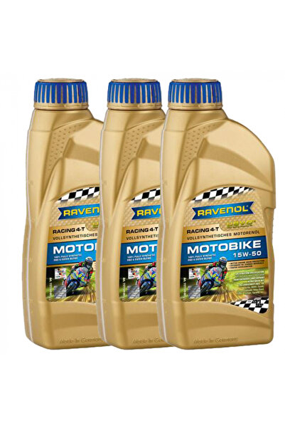 RAVENOL Pachet de ulei de 3 litri Racing Motobike 4T USVO 15W50