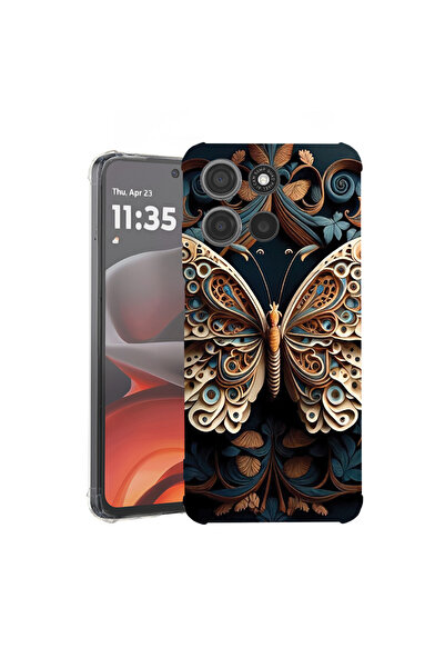 bestcase Husă antișoc pentru Motorola Edge 60 Pro cu design Beauty Butterfly, 2052054 AS 1224