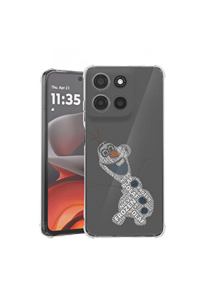 bestcase Husă antișoc pentru Motorola Edge 60 Pro cu design caligrafic Olaf, ...
