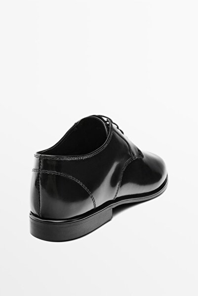 Massimo Dutti Yumuşak deri blucher ayakkabı