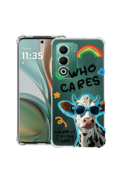bestcase Husă antișoc pentru OPPO A5 5G cu design Cool Cow - Who Cares?, 2052...