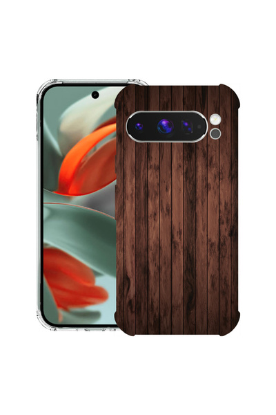bestcase Husă antișoc pentru Google Pixel 10 Pro XL cu design din lemn de nuc, 2052063 AS 888