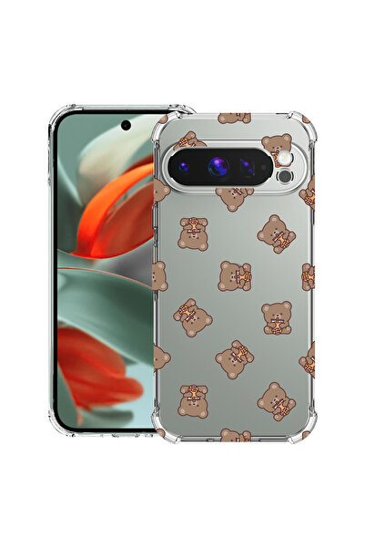 bestcase Husă antișoc pentru Google Pixel 10 Pro XL cu model ursuleț de pluș,...