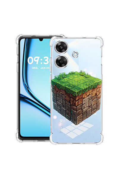 bestcase Husă antișoc pentru Realme Note 60 / Note 60X cu design Minecraft Wo...