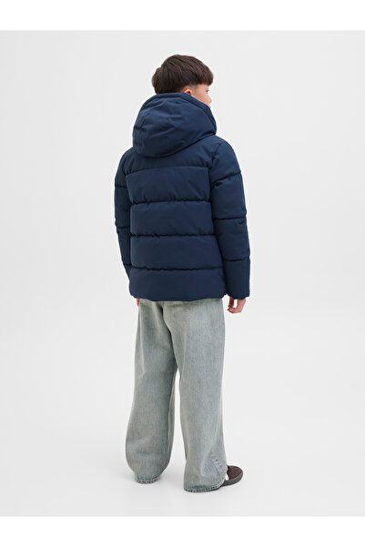 Jack & Jones Jack Jones Jjglobal Puffer Jacket Jnr Kids Navy Blue Coat 12283847-04