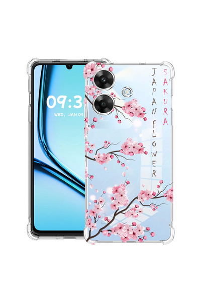 bestcase Carcasă antișoc pentru Realme Note 60 / Note 60X cu design Cherry Bl...