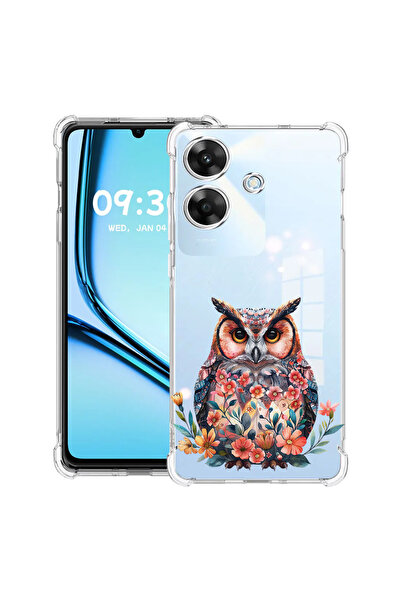 bestcase Αντικραδασμική πίσω θήκη για Realme Note 60 / Note 60X με σχέδιο OWL...